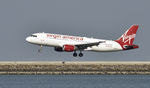 N638VA @ KSFO - Landing at SFO - by Todd Royer