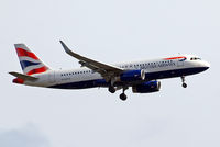 G-EUYU @ EGLL - Airbus A320-232 [6028] (British Airways) Home~G 07/05/2015. Sharklets retro fitted in the last 2 months. On approach 27L. - by Ray Barber