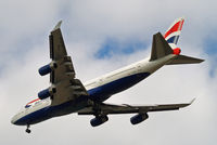 G-BNLP @ EGLL - Boeing 747-436 [24058] (British Airways) Home~G 16/08/2014. On approach 27R.