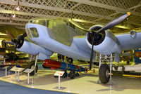 DD931 - Rebuilt from parts of several RAAF aircraft, including those found at Tadji airstrip, Papua New Guinea. Externally, this Beaufort represents a Mk. IIA torpedo bomber and minelayer serving with No. 42 Sqn. RAF. On display at RAF Museum Hendon.
