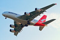VH-OQC @ EGLL - Airbus A380-841 [022] (QANTAS) Home~G 21/08/2014. On approach 27R. - by Ray Barber