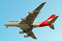 VH-OQC @ EGLL - Airbus A380-841 [022] (QANTAS) Home~G 21/08/2014. On approach 27R. - by Ray Barber