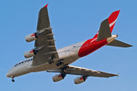 VH-OQC @ EGLL - Airbus A380-841 [022] (QANTAS) Home~G 21/08/2014. On approach 27R. - by Ray Barber