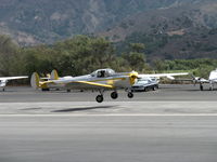 N99711 @ SZP - 1946 ERCO Ercoupe 415-D, Continental O-200 100 Hp upgrade, landing Rwy 22 - by Doug Robertson