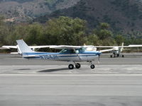 N704JH @ SZP - 1976 Cessna 150M, Continental O-200 100 Hp, landing roll Rwy 22 - by Doug Robertson