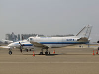 N21FW @ KVIS - Ameriflight Beech 99 small package carrier at Visalia Municipal Airport, CA ready to return to KBUR - by Steve Nation