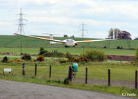 G-CHPV @ X6KR - Some ten feet from touchdown at Portmoak, Scotland - by Clive Pattle