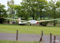 G-CHPV @ X6KR - Flared landing at Portmoak, Scotland - by Clive Pattle