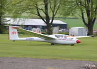 G-CHPV @ X6KR - Landing roll at Portmoak, Scotland - by Clive Pattle
