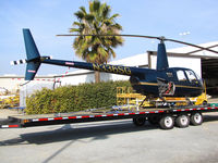 N336SG @ KTLR - privately-owned Robinson R44 is used by Chowchilla, CA farmer for pest control - in for maintenance @ Mefford Field (Tulare, CA) - by Steve Nation