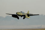 N262AZ @ EFD - Collings Foundation's ME-262 replica departing during the 2014 Wings Over Houston Airshow. - by Zane Adams