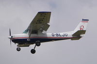 G-BLJO @ EGSH - Landing at Norwich. - by Graham Reeve