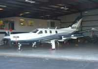 N850CA @ KAPC - A local TBM-850 inside one of the hangars at Napa Airport, CA. - by Chris Leipelt