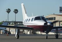 N2304D @ KRHV - A local Piper Malibu Matrix taking to the inside ramp to drop off a passenger at the terminal after a VFR flight from Big Bear. Photo taken at Reid Hillview Airport, CA. - by Chris Leipelt