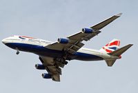 G-BNLV @ EGLL - Boeing 747-436 [25427] (British Airways) Home~G 24/09/2009. On approach 27R.