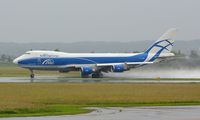 VQ-BHE @ LOWG - B-747 for RedBull Air-Race Rovinj 2015, at LOWG, take-off - by Paul H