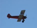 N65124 @ SZP - Banner Tow sequence by N65124 Boeing Stearman, banner drop on 22L and fly away. Note towline. End of sequence photo. - by Doug Robertson