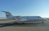 N803GJ @ KLVK - A 2013 LearJet 55 parked at transient parking visiting Livermore Municipal Airport, CA. - by Chris Leipelt