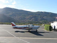 N8333P @ SZP - 1963 Piper PA-24-250 COMANCHE, Lycoming IO-540-C 250 Hp, at fuel dock - by Doug Robertson