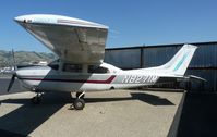N8271M @ KRHV - A transient Cessna T210M getting work done at the avionics shop at Reid Hillview Airport, CA. - by Chris Leipelt