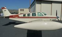 N3871U @ KRHV - A 1981 Beechcraft A36T Bonanza sitting in front of the Lafferty hangar waiting to be sold at Reid Hillview Airport, CA. - by Chris Leipelt