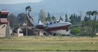 N6078M @ KRHV - A transient 1981 Piper Aerostar (TREFETHEN FARMING LLC - NAPA, CA) departing on runway 31R for Napa Airport at Reid Hillview Airport, CA. - by Chris Leipelt
