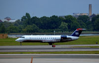 N401AW @ KDCA - Landing DCA - by Ronald Barker