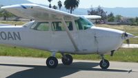 N210AN @ KRHV - A local 1975 Cessna 172M (California Nice Air) taxing back to Nice Air at Reid Hillview Airport, CA. - by Chris Leipelt
