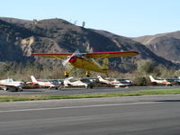 N140BL @ SZP - 1946 Cessna 140, Continental C-85-12 85 Hp upgrade with starter, takeoff climb Rwy 04 - by Doug Robertson