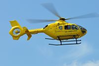 G-SPHU @ EGFH - Operating as the South Wales based Wales Air Ambulance helicopter (Helimed 57) whilst G-WASN is off base. - by Roger Winser