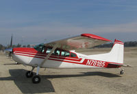 N78185 @ KTLR - privately-owned Cessna A185F from Colusa, CA @ Mefford Field (Tulare, CA) for 2014 International Ag Expo - by Steve Nation