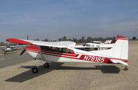 N78185 @ KTLR - privately-owned Cessna A185F from Colusa, CA @ Mefford Field (Tulare, CA) for 2014 International Ag Expo - by Steve Nation