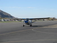 N1052E @ SZP - 1946 Aeronca 7AC CHAMPION conversion to 7CCM/L-16B, Continental C-90-8F 90 Hp, taxi - by Doug Robertson