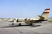 OE-GAU @ LFPN - Cessna Citation II [550-0028] Toussus Le Noble~F 14/06/1981 - by Ray Barber