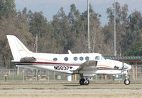 N5037W @ KTLR - Southland Sod Farm (Somis, CA) Raytheon C90A King Air @ Mefford Field (Tulare, CA) for 2014 International Ag Expo - by Steve Nation