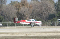 N8323D @ KTLR - privately-owned Beech J35 from Prescott Valley, AZ @ Mefford Field (Tulare, CA) for the 2014 International Ag Expo - by Steve Nation
