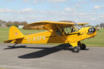 G-ASPS @ EGBR - Piper J3C-90 at The Real Aeroplane Club's Auster Fly-In, Breighton Airfield, May 4th 2015. - by Malcolm Clarke