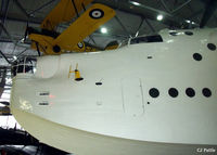 ML796 @ EGSU - (Very) close up pic whilst on display within the 'Airspace' hangar at the IWM Duxford whilst Tiger Moth 'N6635' flies overhead. - by Clive Pattle