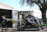 N6002X @ KPRB - Del Rio Aviation Schweizer 269C-1 ready to return to hangar @ Paso Robles Municipal Airport, CA [sold to fishing company in Mexico for fish spotting activities in late summer 2013]