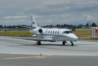 N546CS @ KSJC - A Cessna Citation 560XL taxing out for departure on 30L at San Jose International Airport, CA. - by Chris Leipelt