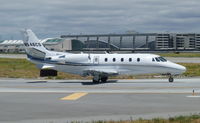 N546CS @ KSJC - A Cessna Citation 560XL holding short of runway 30L at San Jose International Airport, CA waiting for departure clearance. - by Chris Leipelt