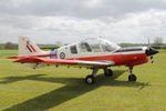 G-KKKK @ X5FB - Scottish Aviation Bulldog T.1 at the opening of Fishburn Airfield's new clubhouse, May 17th 2015. - by Malcolm Clarke