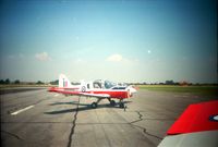 XX559 - Ready to tax from for a formation take-off.  We were flying from Glasgow to Cornwall for our summer camp.  We had just stopped for lunch and were about to do our second leg of the journey. - by Andrew Adams