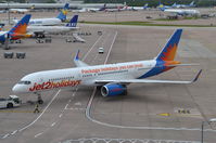 G-LSAN @ EGCC - Under tow at Manchester. - by Graham Reeve