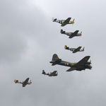 N167F @ EGSU - 45. N167F participating in precision formation flying during the VE Day Salute at The IWM VE Day Anniversary Air Show, May 2015.