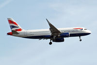 G-EUYP @ EGLL - Airbus A320-232(SL) [5784] (British Airways) Home~G 10/05/2015. Sharklets retro fitted between March and May 2015. On approach 27L. - by Ray Barber