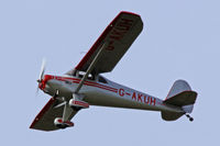 G-AKUH @ EGFH - Silvaire Deluxe, Wellesbourne Mountford based, previously NC1917k, N1917K, G-AKUH, G-GIST, seen departing runway 22 en-route RTB. - by Derek Flewin