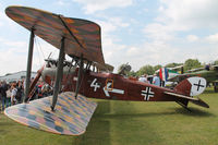 F-AZVE @ LFFQ - At La Ferté-Alais 2015. Replica built by Memorial Flight with original Benz engine. - by Raymond De Clercq