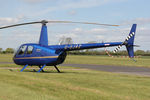 G-OJAZ @ EGBR - Robinson R44 II at The Real Aeroplane Club's Auster Fly-In, Breighton Airfield, May 4th 2015. - by Malcolm Clarke