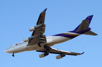 HS-TGZ @ EGLL - Boeing 747-4D7 [28706] (Thai Airways) Home~G 08/06/2014. On approach 27R.